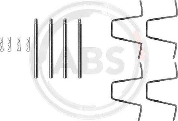 A.B.S. 1010Q - Set accesorii, placute frana aaoparts.ro