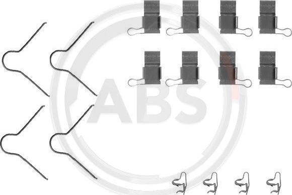 A.B.S. 1089Q - Set accesorii, placute frana aaoparts.ro