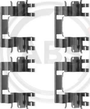 A.B.S. 1087Q - Set accesorii, placute frana aaoparts.ro