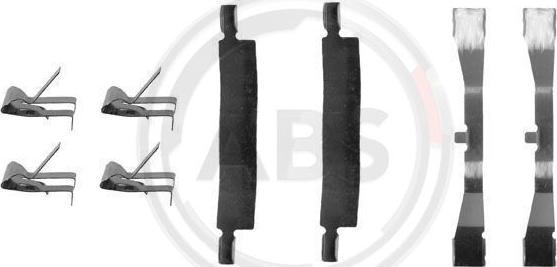 A.B.S. 1079Q - Set accesorii, placute frana aaoparts.ro