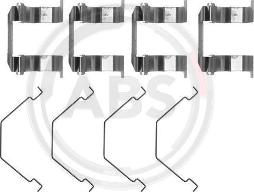 A.B.S. 1158Q - Set accesorii, placute frana aaoparts.ro