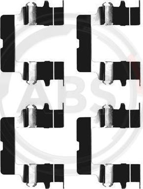 A.B.S. 1161Q - Set accesorii, placute frana aaoparts.ro