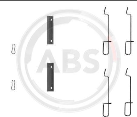 A.B.S. 1125Q - Set accesorii, placute frana aaoparts.ro