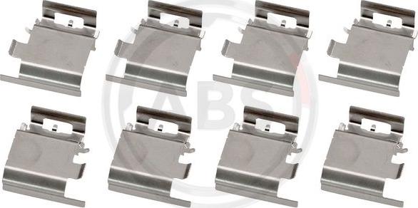 A.B.S. 1890Q - Set accesorii, placute frana aaoparts.ro