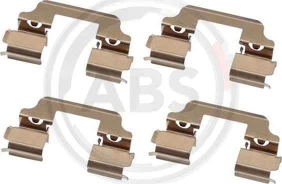 A.B.S. 1828Q - Set accesorii, placute frana aaoparts.ro