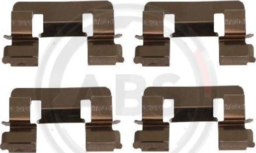 A.B.S. 1293Q - Set accesorii, placute frana aaoparts.ro