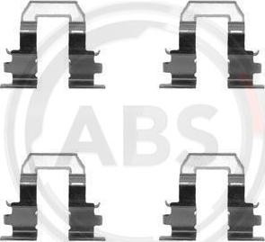 A.B.S. 1255Q - Set accesorii, placute frana aaoparts.ro