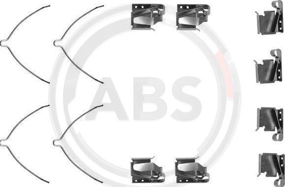 A.B.S. 1269Q - Set accesorii, placute frana aaoparts.ro