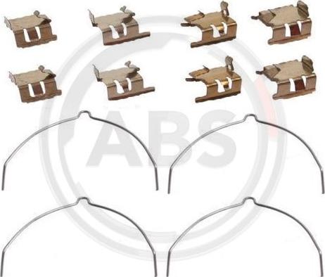 A.B.S. 1289Q - Set accesorii, placute frana aaoparts.ro