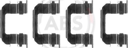 A.B.S. 1287Q - Set accesorii, placute frana aaoparts.ro