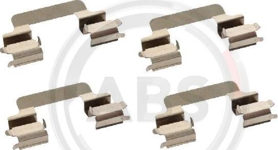 A.B.S. 1231Q - Set accesorii, placute frana aaoparts.ro