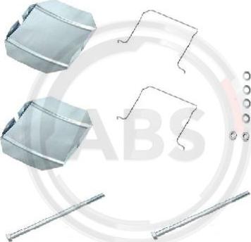 A.B.S. 1237Q - Set accesorii, placute frana aaoparts.ro