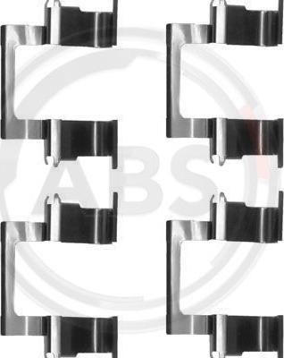 A.B.S. 1274Q - Set accesorii, placute frana aaoparts.ro