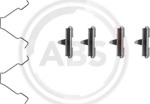 A.B.S. 1270Q - Set accesorii, placute frana aaoparts.ro