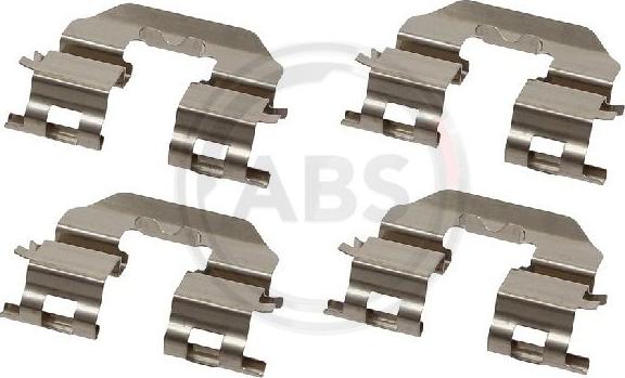 A.B.S. 1780Q - Set accesorii, placute frana aaoparts.ro