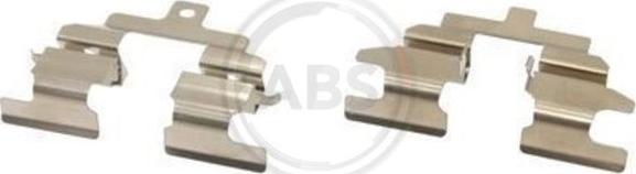 A.B.S. 1737Q - Set accesorii, placute frana aaoparts.ro