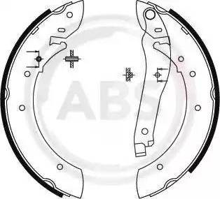 A.B.S. 8315 - Set saboti frana aaoparts.ro