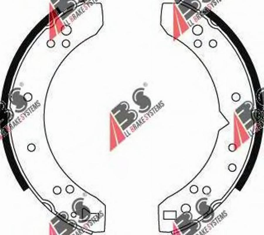A.B.S. 8726 - Set saboti frana aaoparts.ro