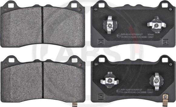 A.B.S. 35444 - Set placute frana,frana disc aaoparts.ro