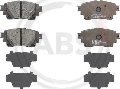 A.B.S. 35400 - Set placute frana,frana disc aaoparts.ro