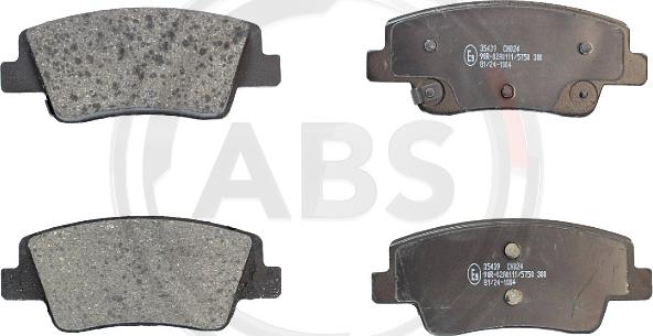 A.B.S. 35439 - Set placute frana,frana disc aaoparts.ro