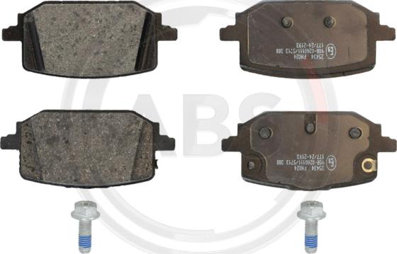 A.B.S. 35434 - Set placute frana,frana disc aaoparts.ro