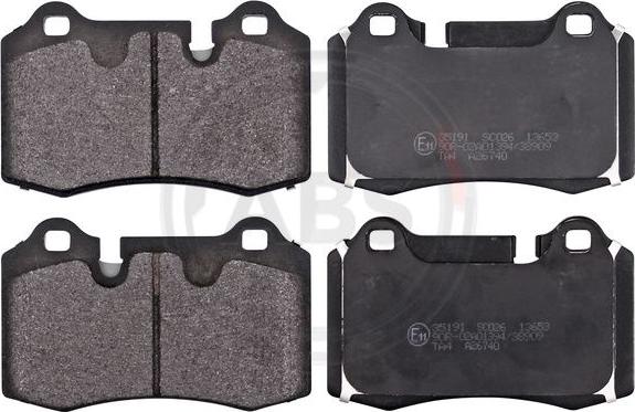 A.B.S. 35191 - Set placute frana,frana disc aaoparts.ro