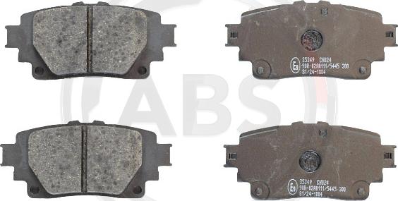 A.B.S. 35349 - Set placute frana,frana disc aaoparts.ro