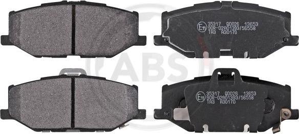 A.B.S. 35317 - Set placute frana,frana disc aaoparts.ro