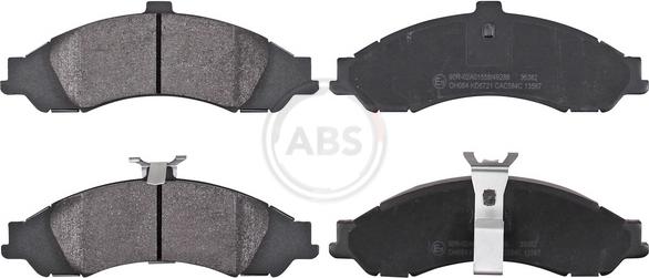 A.B.S. 35382 - Set placute frana,frana disc aaoparts.ro