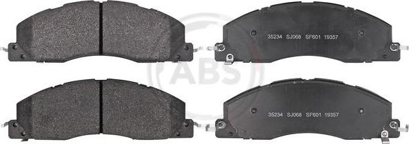 A.B.S. 35234 - Set placute frana,frana disc aaoparts.ro