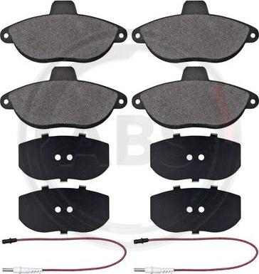 A.B.S. 36911 - Set placute frana,frana disc aaoparts.ro