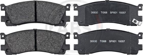 A.B.S. 36930 - Set placute frana,frana disc aaoparts.ro
