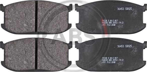 A.B.S. 36453 - Set placute frana,frana disc aaoparts.ro