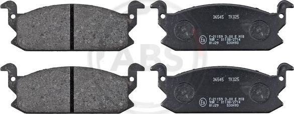 A.B.S. 36545 - Set placute frana,frana disc aaoparts.ro