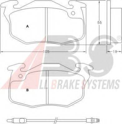 A.B.S. 36565 OE - Set placute frana,frana disc aaoparts.ro