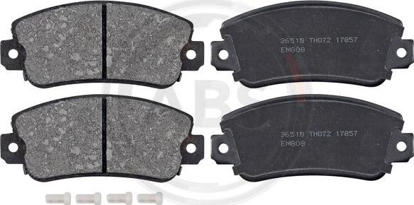 A.B.S. 36518 - Set placute frana,frana disc aaoparts.ro