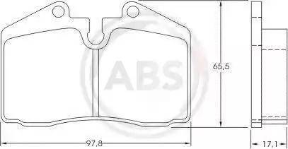 A.B.S. 36662 - Set placute frana,frana disc aaoparts.ro