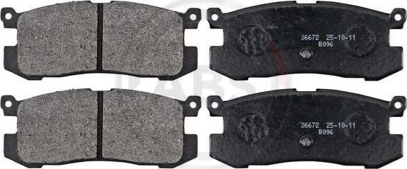A.B.S. 36672 - Set placute frana,frana disc aaoparts.ro