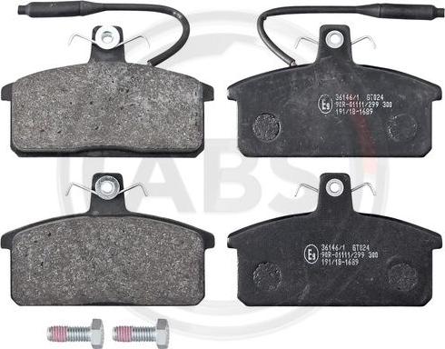 A.B.S. 36146/1 - Set placute frana,frana disc aaoparts.ro