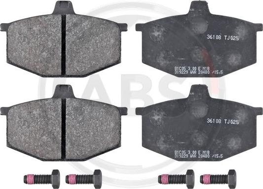 A.B.S. 36108 - Set placute frana,frana disc aaoparts.ro