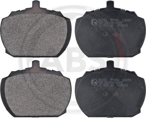 A.B.S. 36102 - Set placute frana,frana disc aaoparts.ro