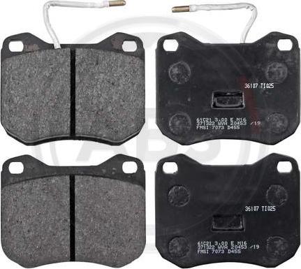 A.B.S. 36107 - Set placute frana,frana disc aaoparts.ro