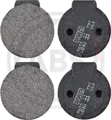 A.B.S. 36115 - Set placute de frana,frana de parcare cu disc aaoparts.ro