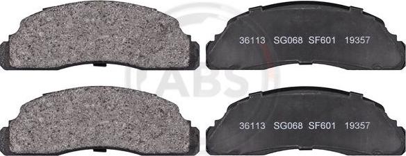 A.B.S. 36113 - Set placute frana,frana disc aaoparts.ro