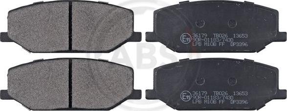 A.B.S. 36179 - Set placute frana,frana disc aaoparts.ro