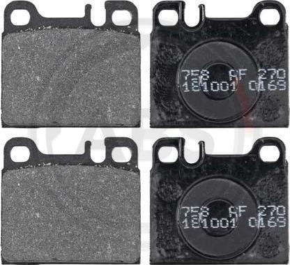 A.B.S. 36810 - Set placute frana,frana disc aaoparts.ro