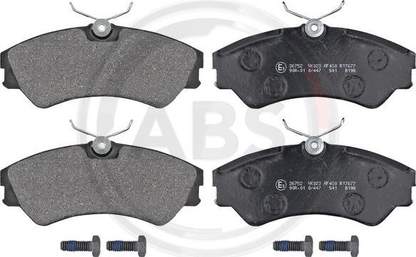 A.B.S. 36752 - Set placute frana,frana disc aaoparts.ro