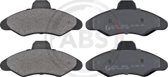 A.B.S. 36709 - Set placute frana,frana disc aaoparts.ro