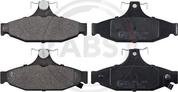 A.B.S. 38413 - Set placute frana,frana disc aaoparts.ro